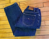 Vintage 90s Tommy Mom Jeans With Cinched Waist Size 6