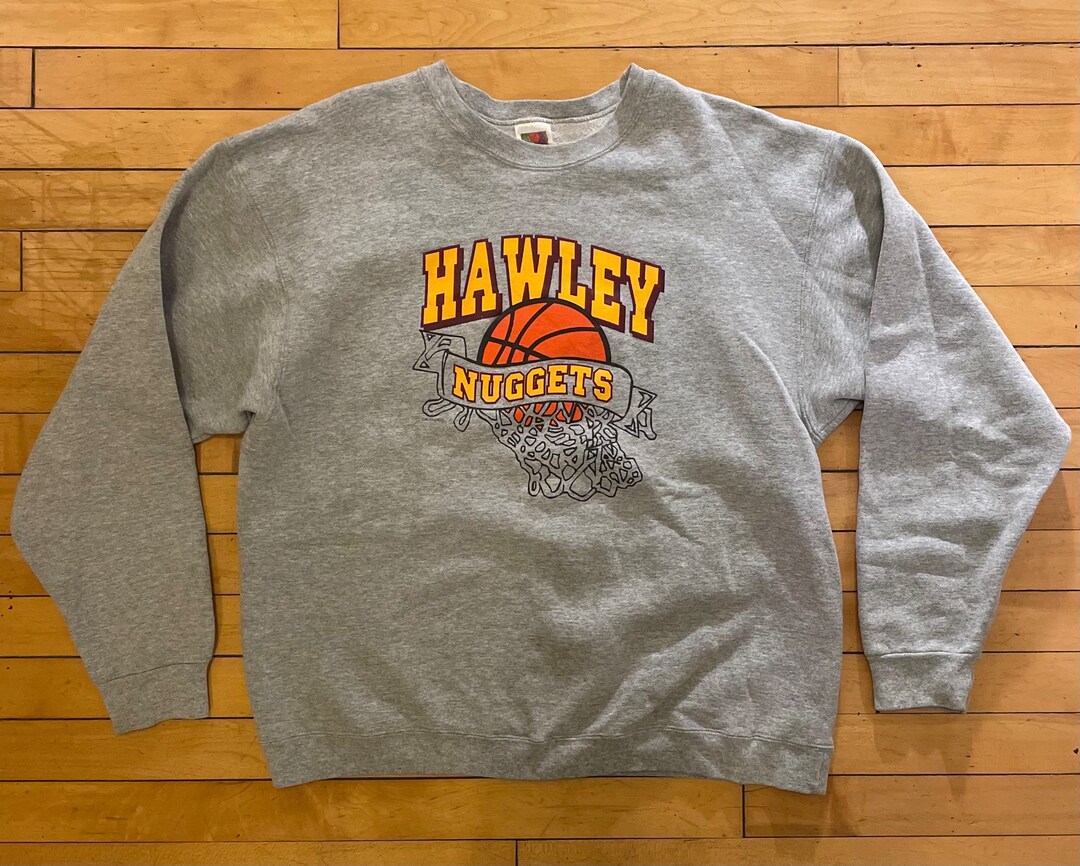 Vintage 90s Hawley Nuggets Sweatshirt Fruit of the Loom Size