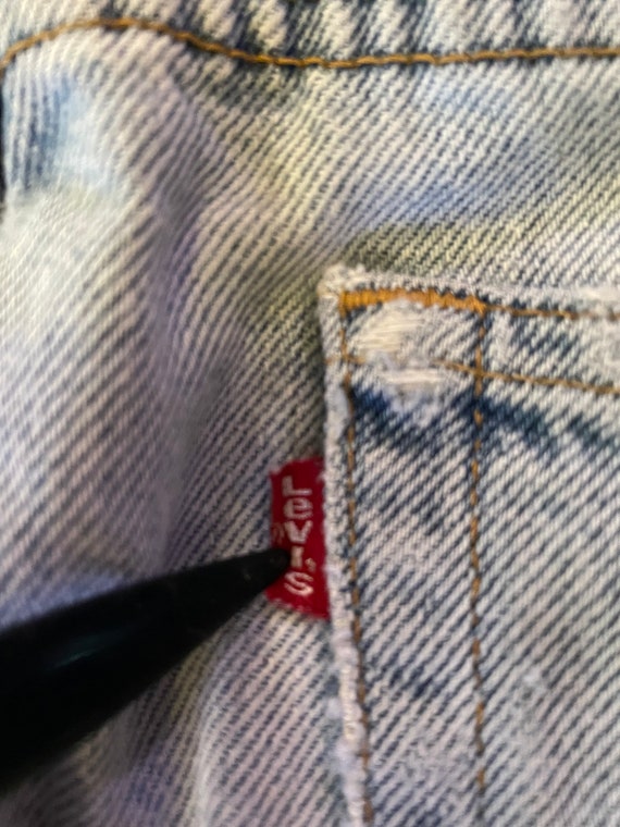 Vintage 90s 1990s Levis 505 Regular Fit Light Was… - image 7