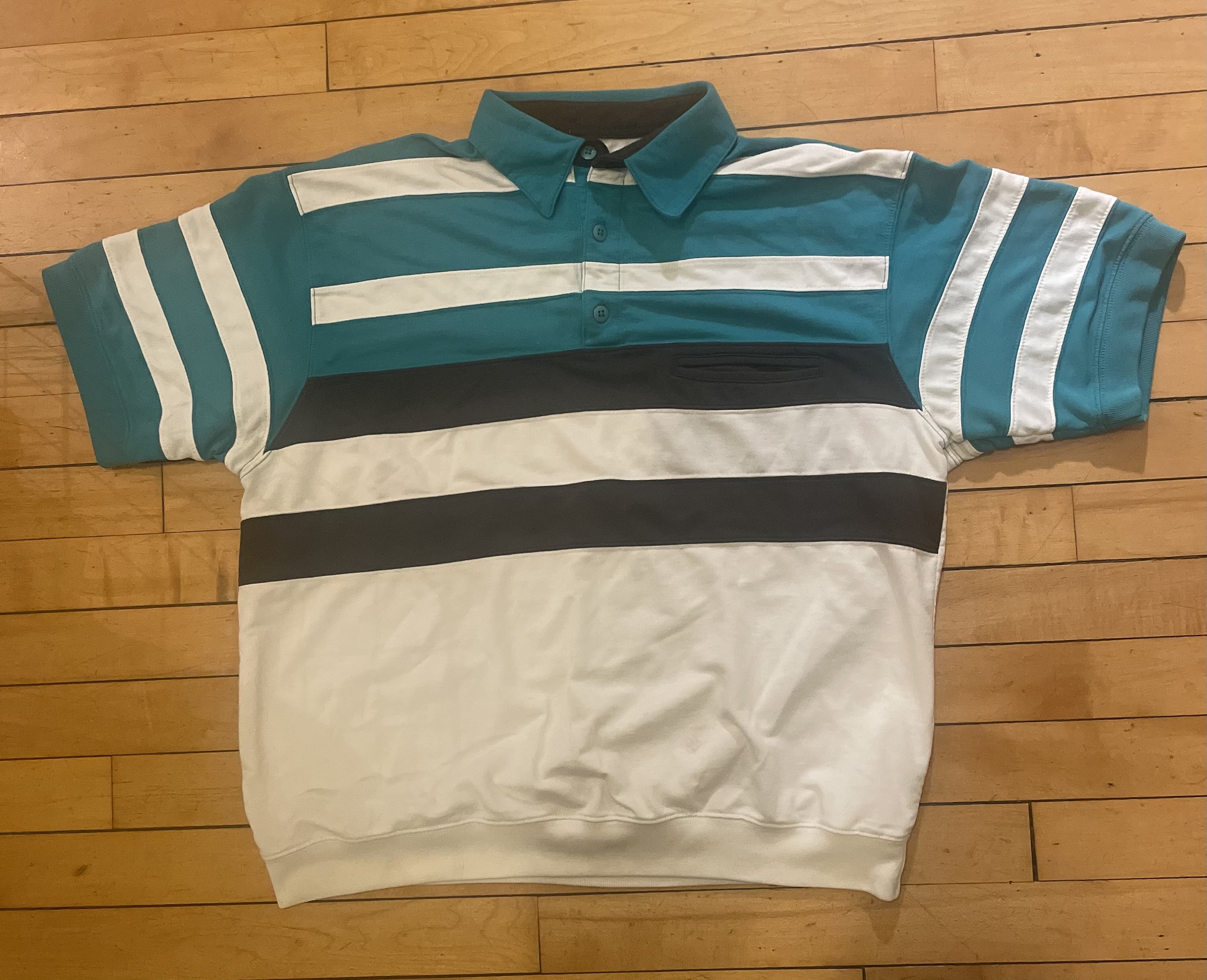 90s Color Block Polo - Etsy