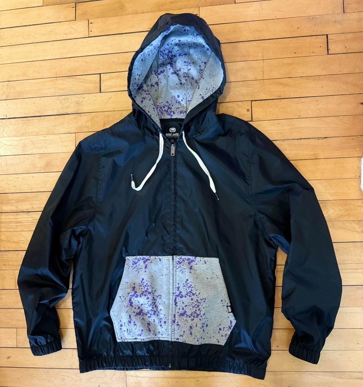 Ecko Unltd Jacket Mens 3XL Black & Red Track Streetwear