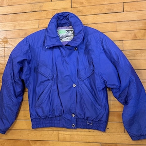 Vintage 80s 1980s Nils Womens Ski Puffer Coat Jacket - Winter Coat - Ski Jacket - Puffer Coat - Aspen Vibes - Skiwear - Size S/M