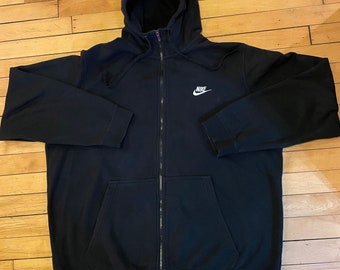 Black Nike Hoodie - Etsy
