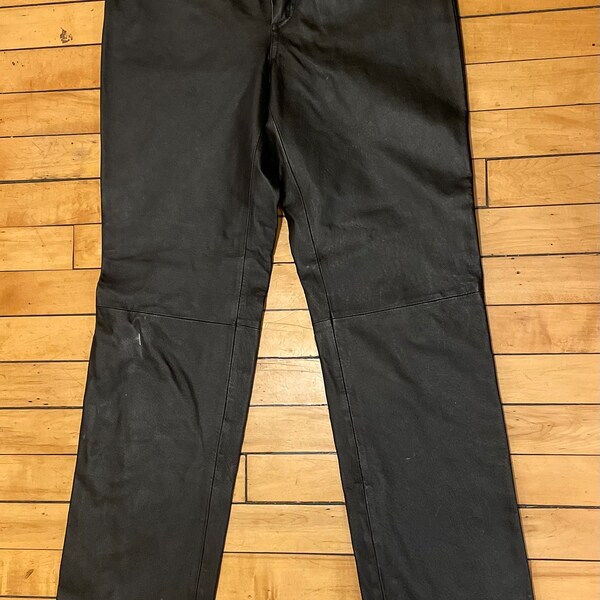 Skinny Leather Pants - Etsy