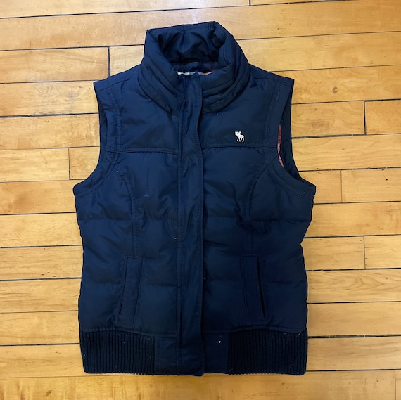 Vintage Y2K Abercrombie Fitch Down Puffer Vest Size XS Preppy Puffer Vest Down Vest Moose Size XS Etsy Australia