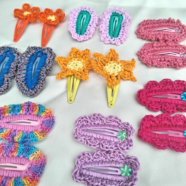 Barrettes en crochet