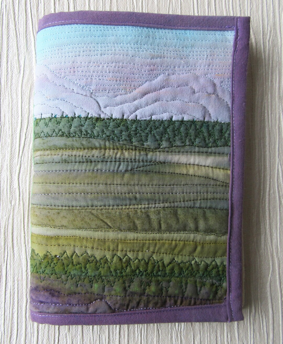 Small Embroidered Fabric Stitch Book With Blank Fabric Pages for You to