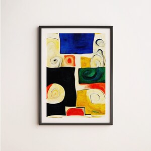 Modern Abstract Wall Art | Printable Art | Wall Art Print | Abstract Painting | Warm and Colorful Digital Art | Digital | Instant | Download