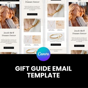 Mother&#39;s Day Gift Guide Canva Email Template, Editable Email Template, Email Marketing for Mother&#39;s Day, Ecommerce email template Klaviyo