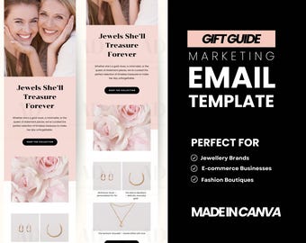 Mother's Day Jewellery Gift Guide Email Template (Canva)