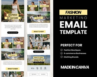 Fashion Email Template: Editable Canva Design for Boutiques