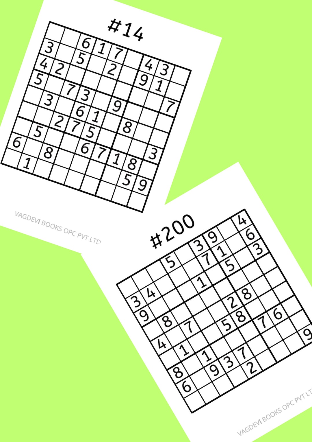 200 Sudoku Puzzles easy Level 9x9 Grid Etsy