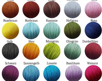 10 meters of extra-fine nylon macrame cord, 0.5 mm, free choice of color X