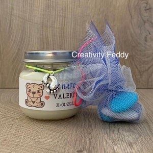 BIRTH FAVORS with soy wax candle