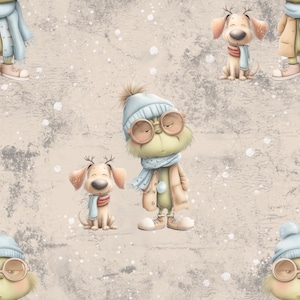 Weihnachtsstoff Kinder Meterware freche & frostig Eigenproduktion French Terry Jersey Musselin Baumwolle Softshell Canvas Panama Minky Satin
