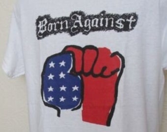 Born Against T Shirt 231 Retro Music White Unisex Tee