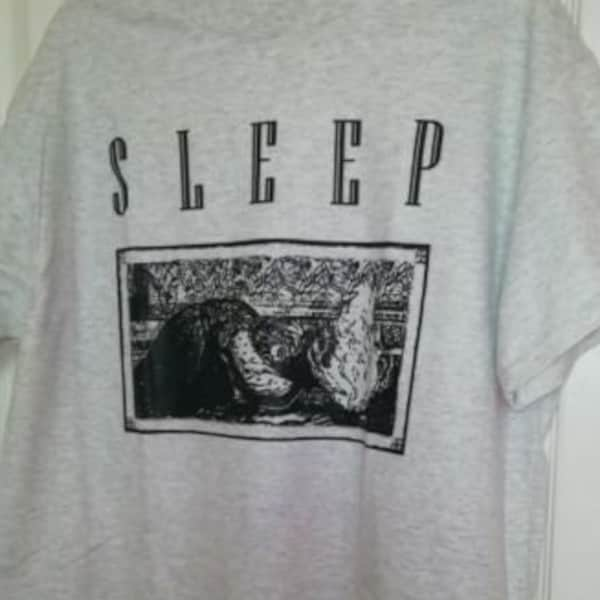 Sleep T Shirt 150 Retro Music Grey Unisex Tee