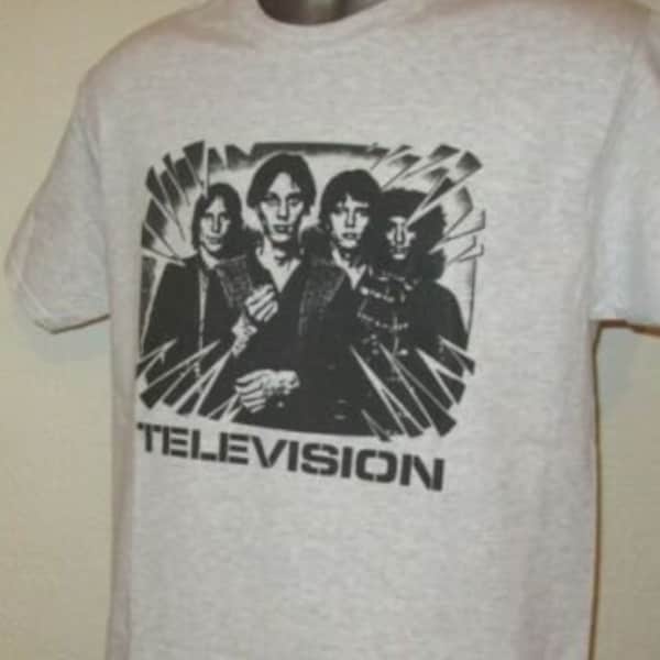 Television T Shirt 319 Retro Music Grey Unisex Tee