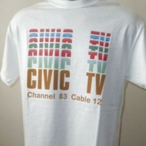 Civic TV T Shirt 068 Retro Movie White Unisex Tee
