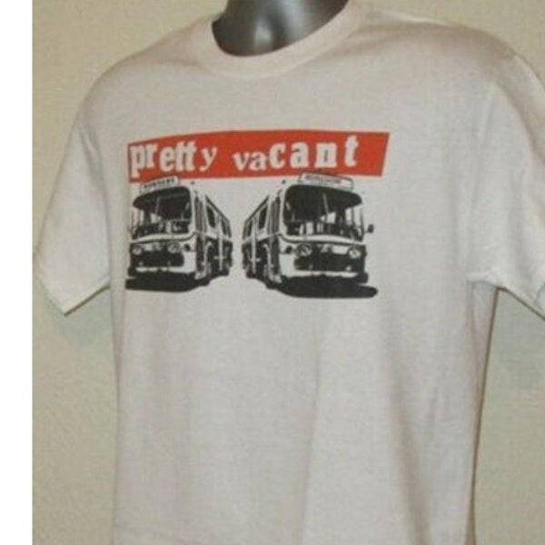 Camiseta Pretty Vacant 378 Retro Bus camiseta blanca Unisex