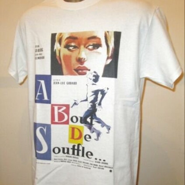 A Bout de Souffle T Shirt 248 Retro Movie White Unisex Tee