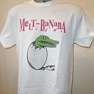 Melt Banana T Shirt 488 Retro Music White Unisex Tee