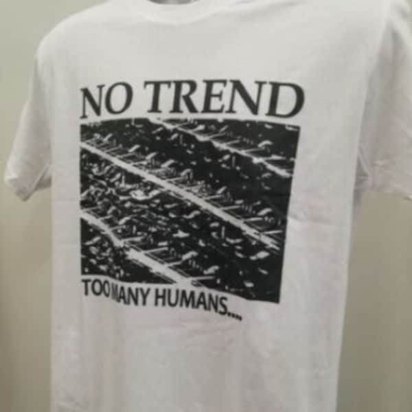 No Trend T Shirt 229 Retro Music White Unisex Tee