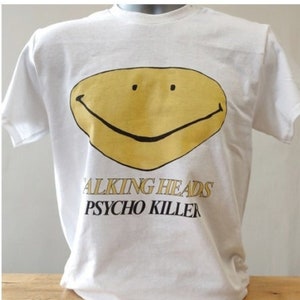 Psycho Killer T Shirt 459 Retro Music White Unisex Tee