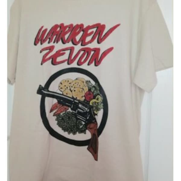 Warren Zevon T Shirt 370 Retro Music Beige Unisex Tee