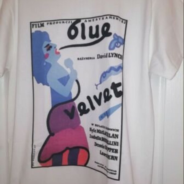 Blue Velvet T Shirt 307 Retro Movie White Unisex Tee