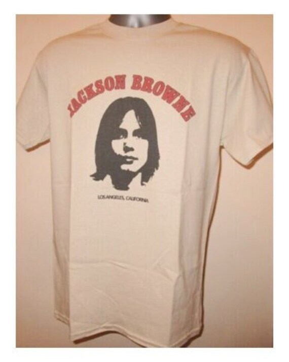 Jackson Browne T Shirt 261 Retro Music Beige Unisex Tee Etsy