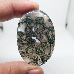 Moss Agate Cabochon , Loose Gemstone , Hand Made Gemstone , Pendent gemstone , Jewelry making Gemstone