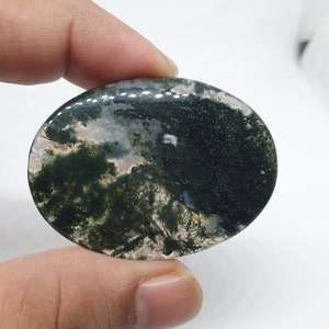 Moss Agate Cabochon, Moss Agate Gemstone, Agate Cabochon, Green Cabochon, Loose Agate Cabochon, Handmade Moss Agate cabochon