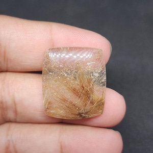 Rutile Cabochon, Rutile Quartz, loose gemstone, Quartz Cabochon, Rutile cabochon, Gemstone Golden Rutile