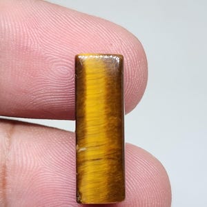 Natural Tiger&#39;s Eye Cabochon, Loose Gemstone, Tiger Eye Crystal, Jewelry Making Stone, Tiger Eye Gemstone, Healing Crystals