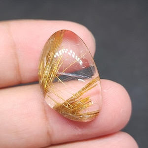 Rutile Cabochon, Rutile Quartz, loose gemstone, Quartz Cabochon, Rutile cabochon, Gemstone Golden Rutile