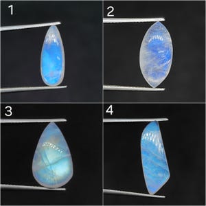 Natural Rainbow Moonstone Cabochon AAA Quality Gemstone Rainbow Moonstone Blue Fire Cabochon Moonstone Loose stone