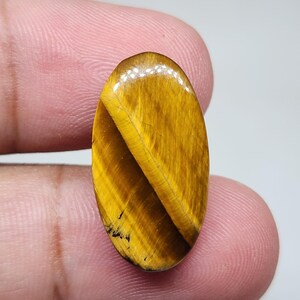 Natural Tiger&#39;s Eye Cabochon, Loose Gemstone, Tiger Eye Crystal, Jewelry Making Stone, Tiger Eye Gemstone, Healing Crystals
