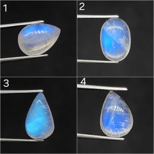 Natural Rainbow Moonstone Cabochon AAA Quality Gemstone Rainbow Moonstone Blue Fire Cabochon Moonstone Loose stone