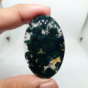 Moss Agate Cabochon, Moss Agate Gemstone, Agate Cabochon, Green Cabochon, Loose Agate Cabochon, Handmade Moss Agate cabochon