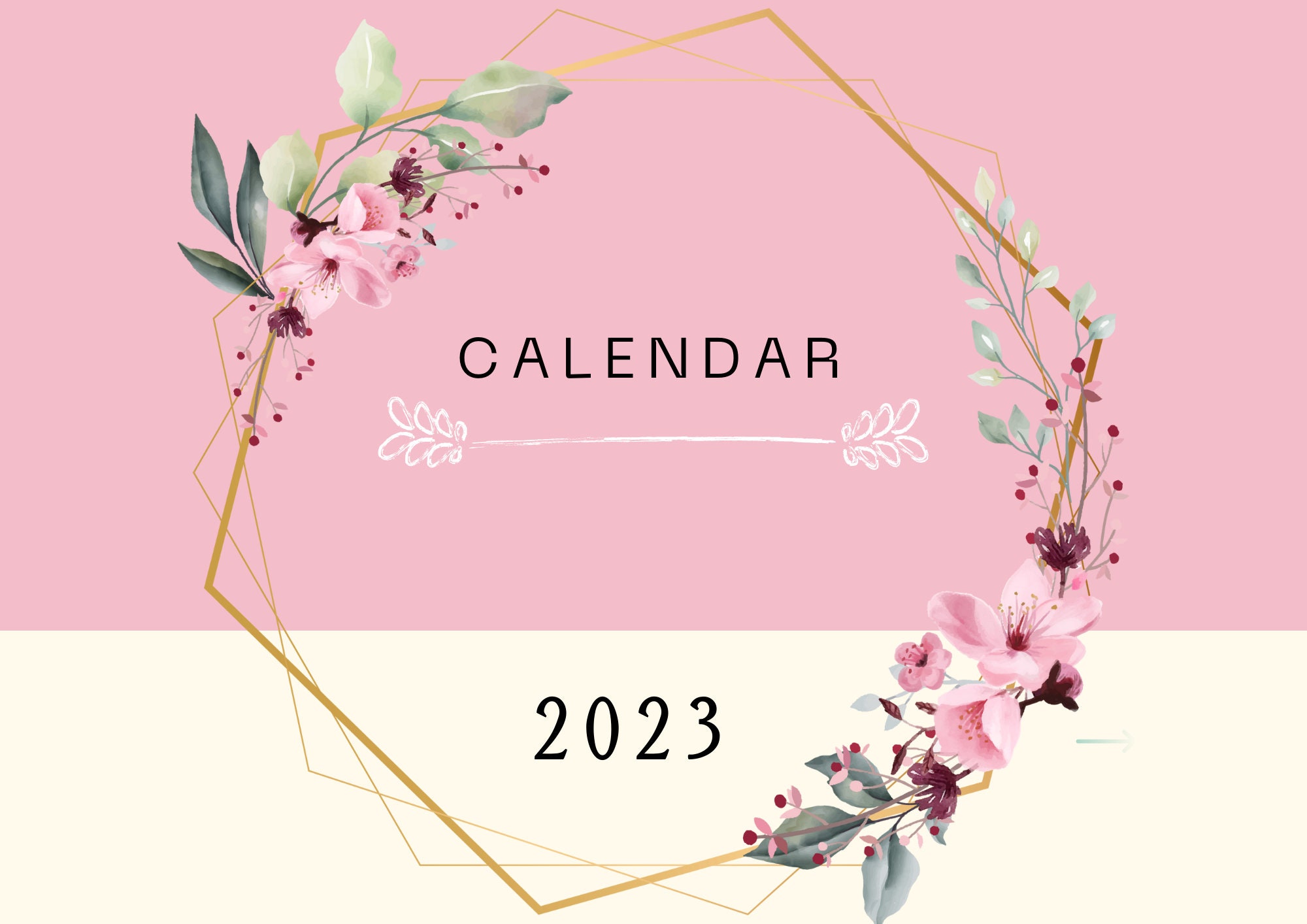 Spring Theme 2023 Calendar - Etsy