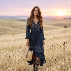 western winter formal dresses Dress Festival outfitting details 🎶 LACE KEYHOLE MAXI DRESS IN BLACK Featuring a flattering fit Bottoms Size (Men's):40