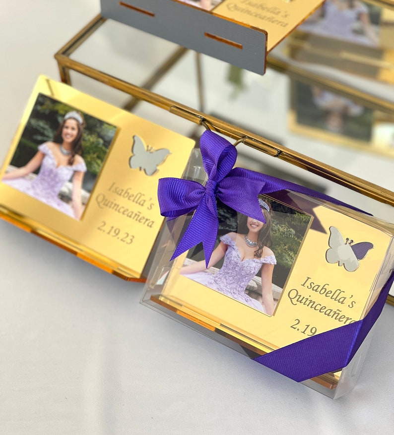 Quinceanera Photo Frame Quinceañera Party Favors Sweet 16 Etsy