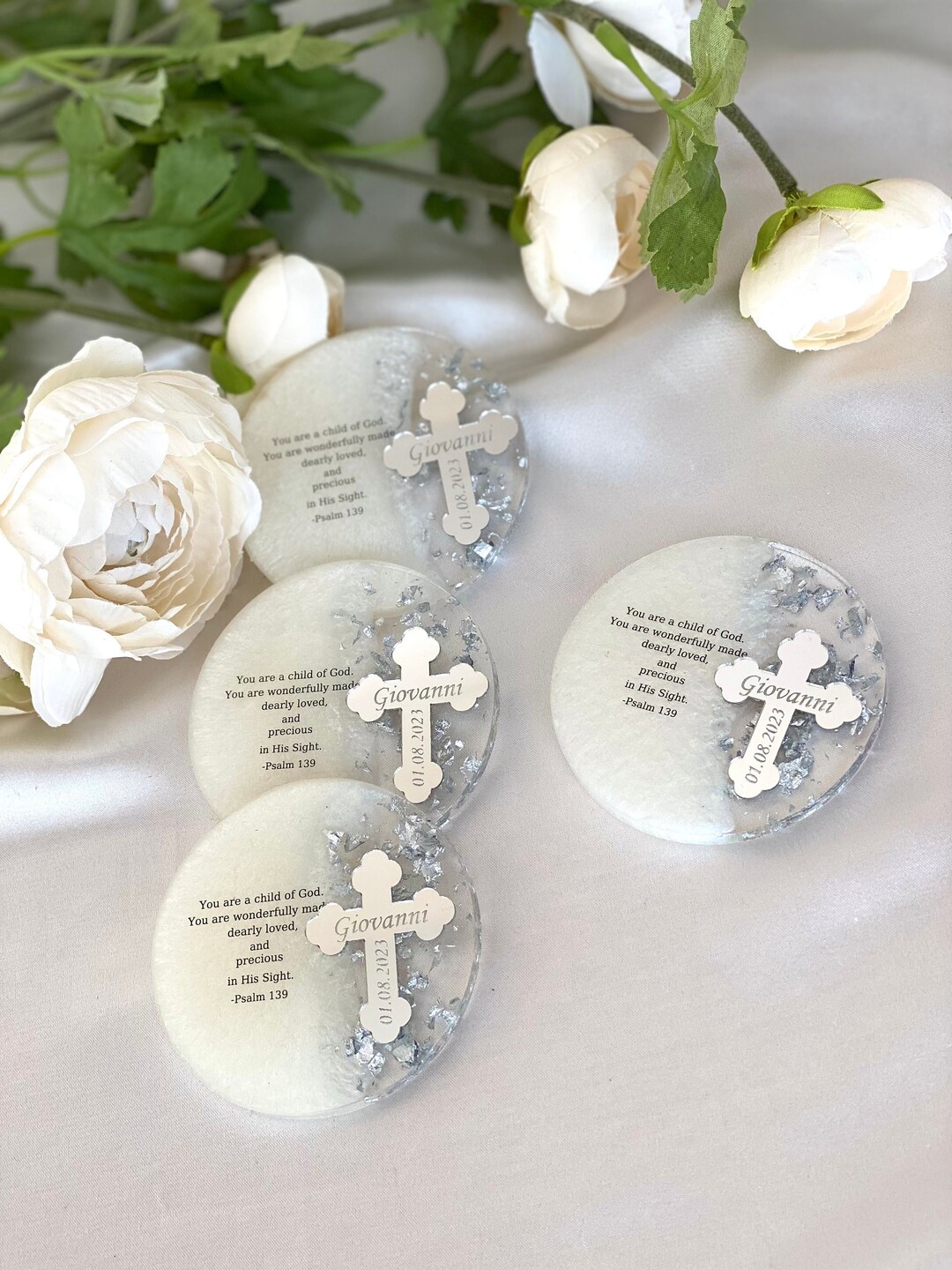 Baptism Favors, Christening Gifts, Baptism Giveaway, Baptism Favors for