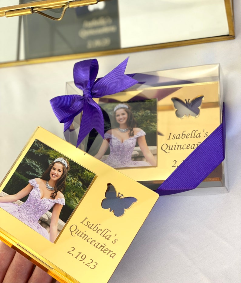 Quinceanera Photo Frame Quinceañera Party Favors Sweet 16 Etsy