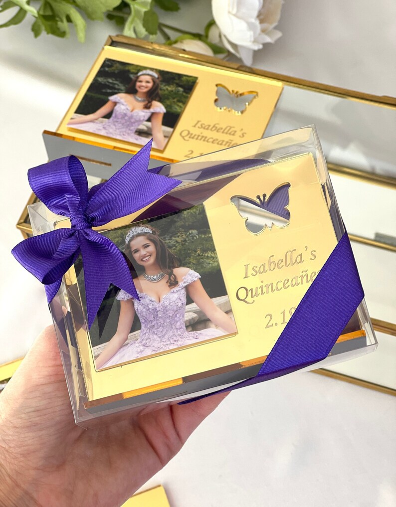 Quinceanera Photo Frame Quinceañera Party Favors Sweet 16 Etsy