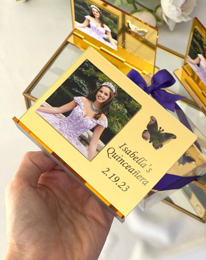 Quinceanera Photo Frame Quinceañera Party Favors Sweet 16 Etsy