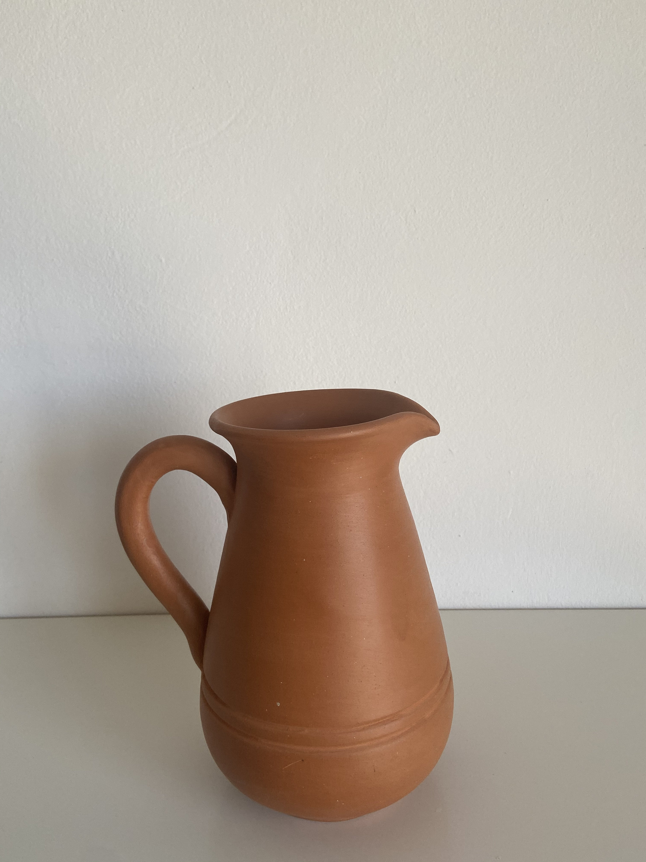 Handmade Clay Water Jug, 1L / Terracotta Water Bottle / 100 Eco