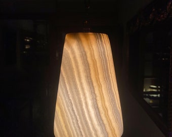 Albasten plafondlamp, Albasten hanglamp, handgemaakte albasten lamplichten, Egyptisch handgemaakt, decoratieve verlichting.