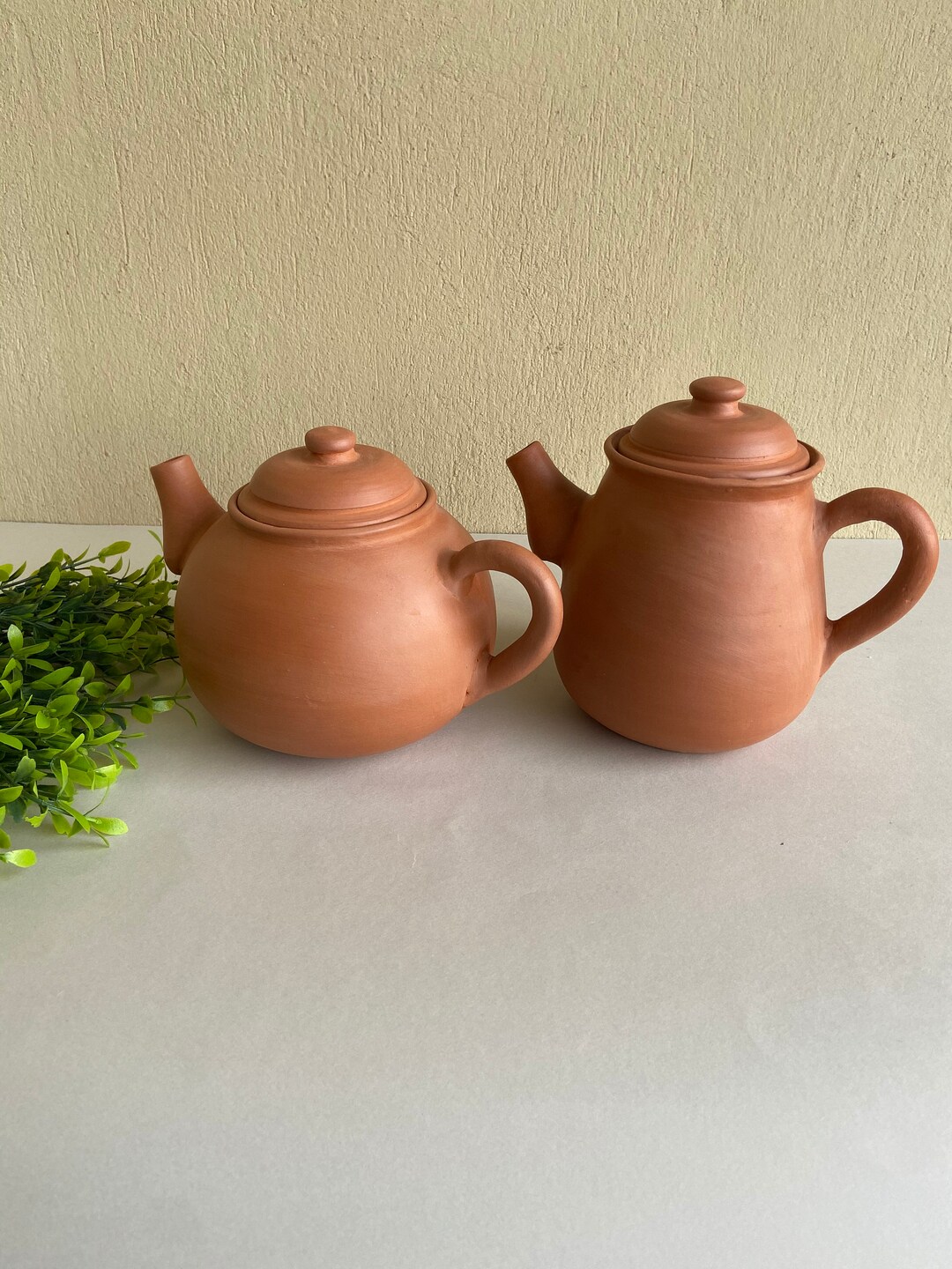 Clay Teapot 1.5 Liters / Handmade Teapot / Terracotta Teapot / Ceramic
